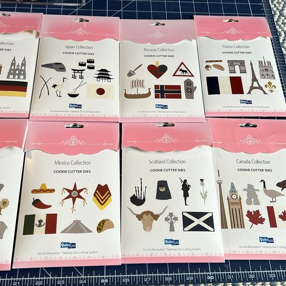 Bundle of 14 Quickutz Around the World thin metal cutting dies - Picture 7 of 7